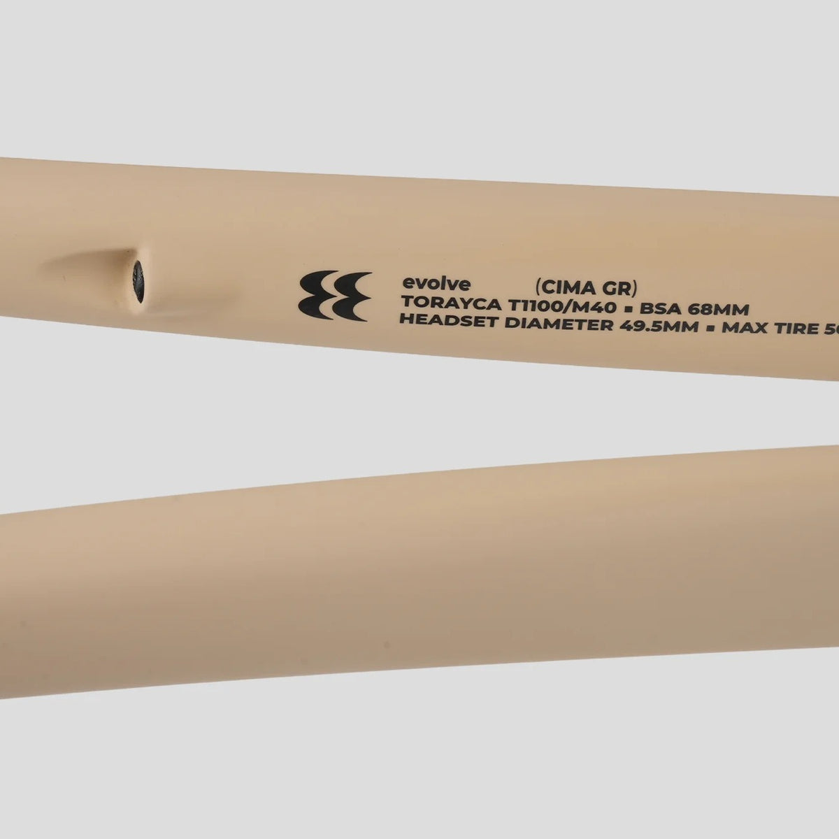 Evolve Cima GR Sahara gravel bike, chainstay detail