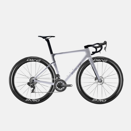 Bicicleta completa carbono evolve sram force plateada