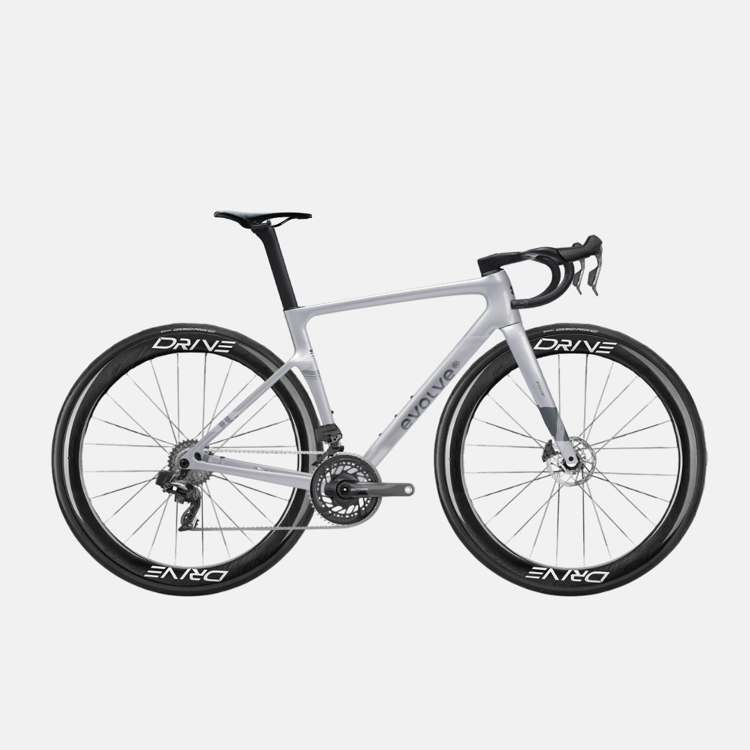 Bicicleta completa carbono evolve sram force blanca