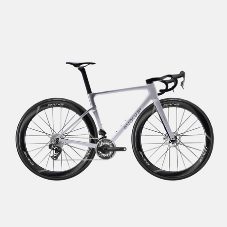 Bicicleta completa carbono evolve sram red plateada