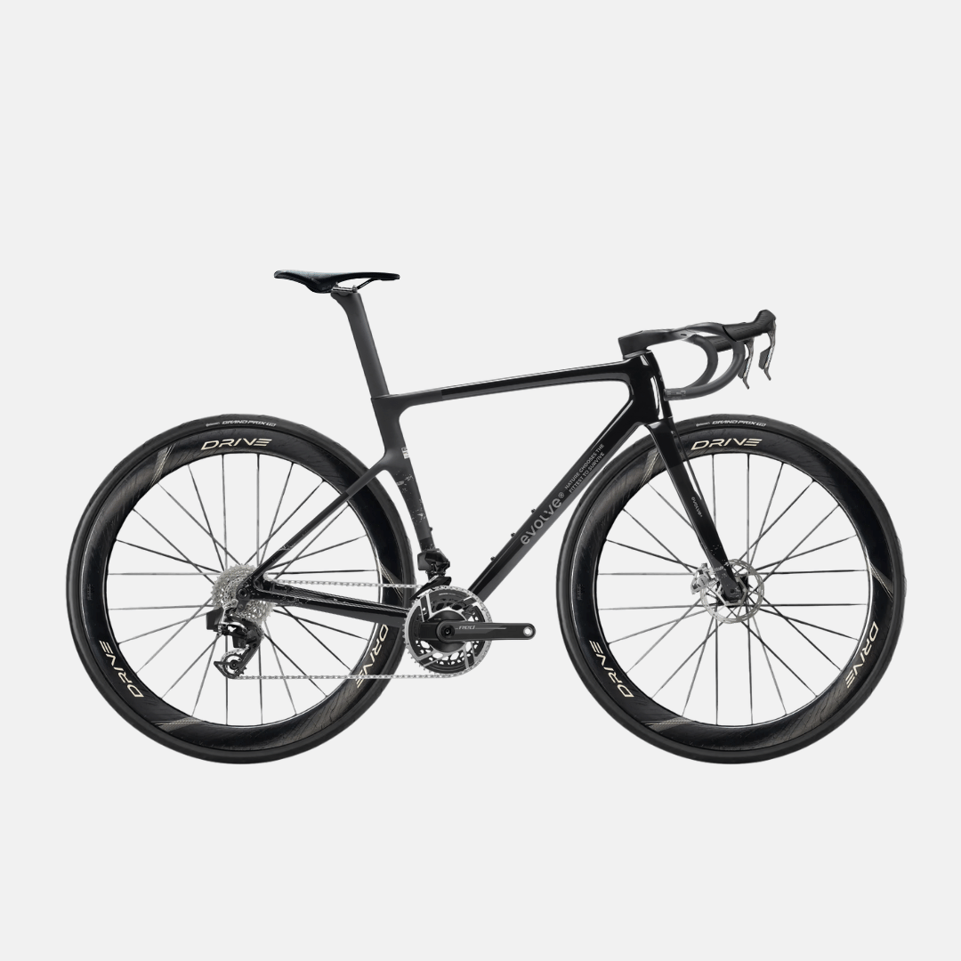 Bicicleta completa carbono evolve sram red negra