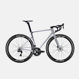 Bicicleta completa carbono evolve ultegra plateada