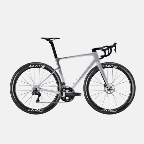 Bicicleta completa carbono evolve ultegra plateada
