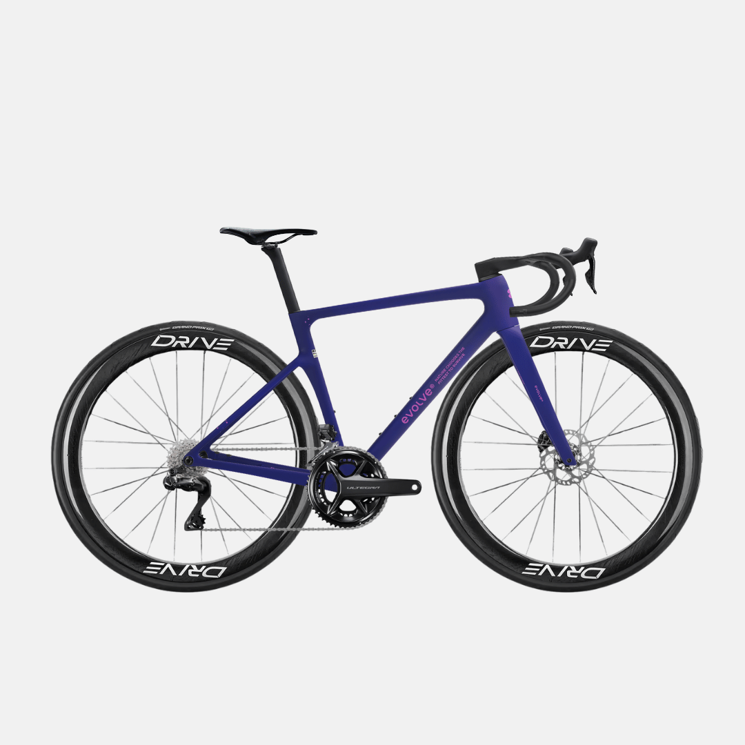 Bicicleta completa carbono evolve ultegra morada