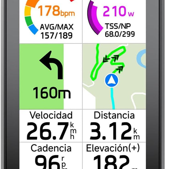 Ciclocomputador iGPSPORT BiNavi AIR, Frontansicht