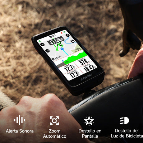 Ciclocomputador iGPSPORT BiNavi, detalle