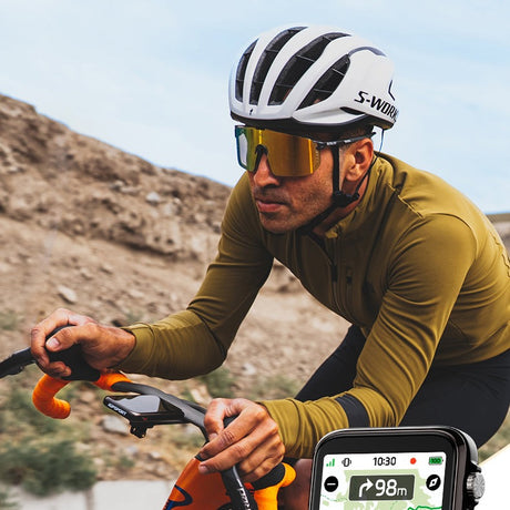 Ciclocomputador iGPSPORT BiNavi Ultra, im Einsatz