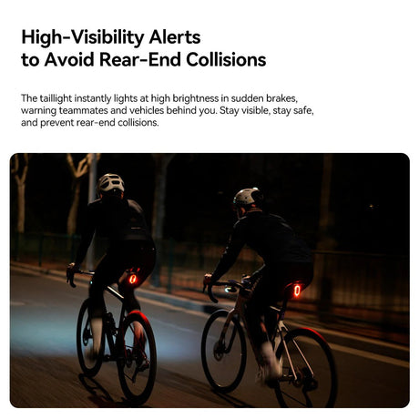 Luces iGPSPORT SR MINI, en uso
