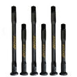 Six IMTOS carbon thru axles in two lengths with gold branding on a white background