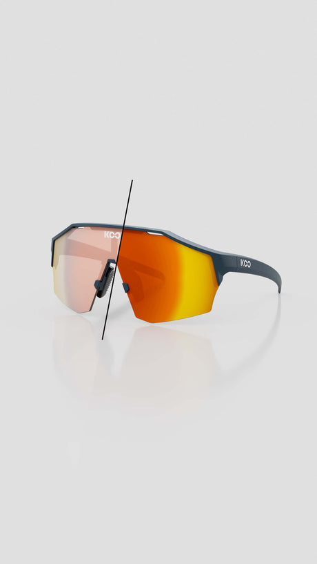 KOO Alibi — Dark Blue Matt / Photochromic Red Mirror — imagen 1
