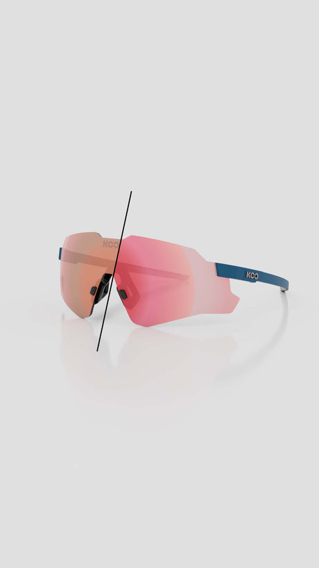 KOO Nebula — Midnight Blue Matt / Photochromic Rose Gold Mirror — imagen 1