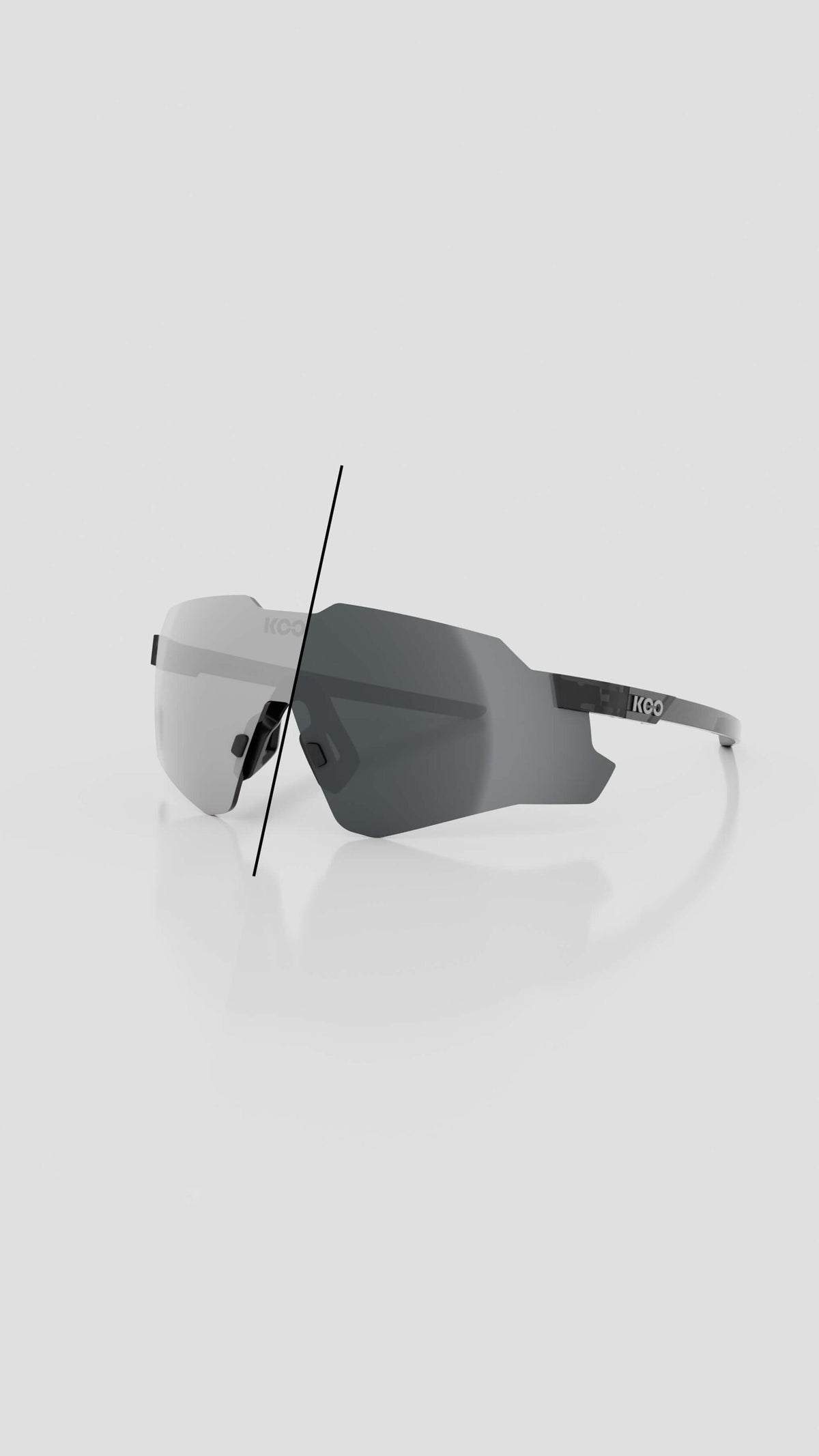 KOO Nebula — Black Glass / Photochromic Graphite Mirror — imagen 1
