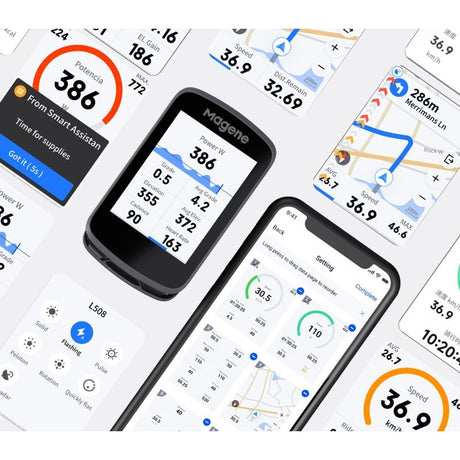 Ciclocomputador Magene GPS C506, détail