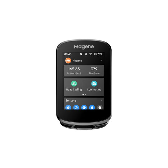 Ciclocomputador Magene GPS C506, vue de face