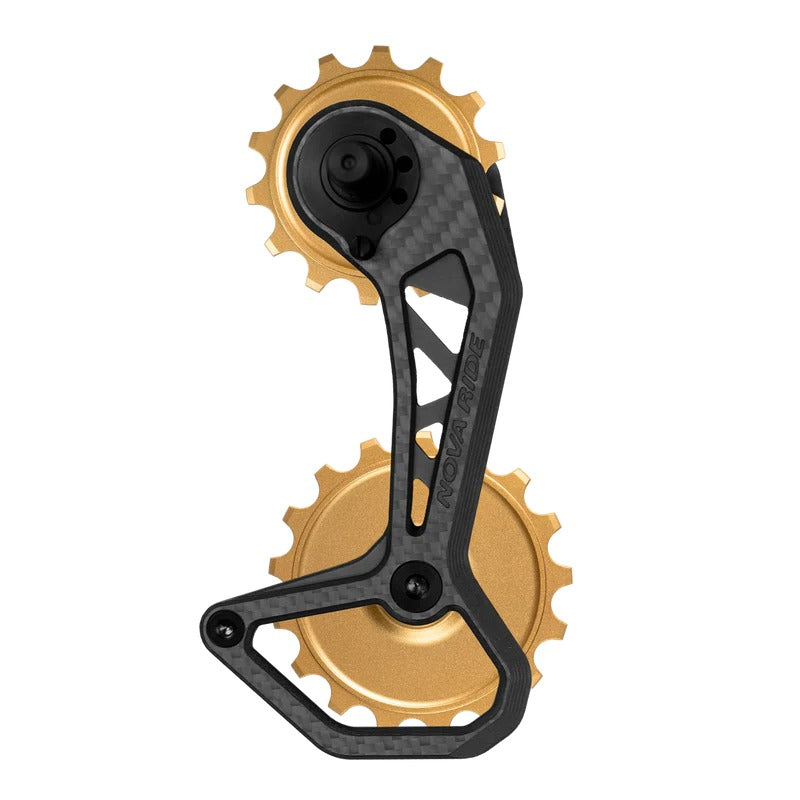 Portapoleas CCD EVO Nova Ride Gold, vista lateral