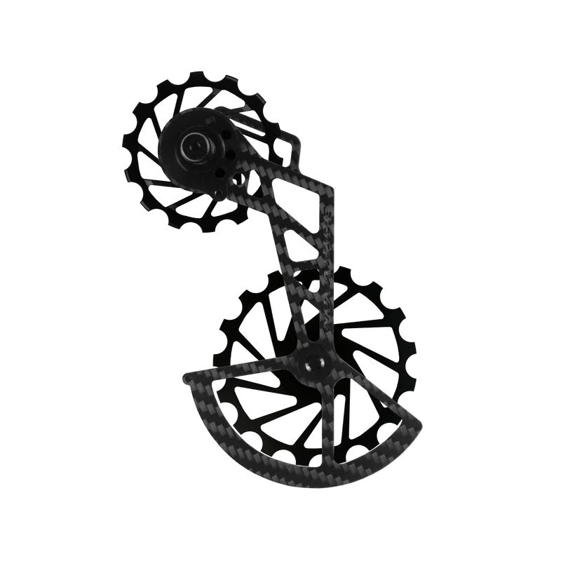 Portapoleas CCD Nova Ride Black, three-quarter view