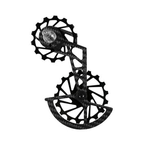 Portapoleas CCD Nova Ride Black, three-quarter view