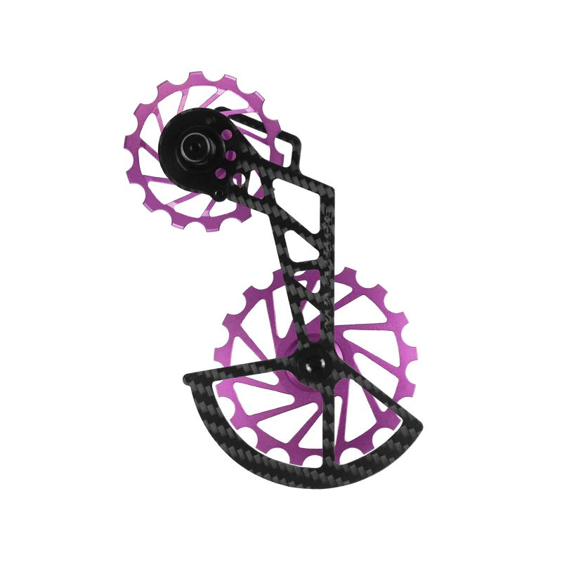 Portapoleas CCD Nova Ride Purple, three-quarter view