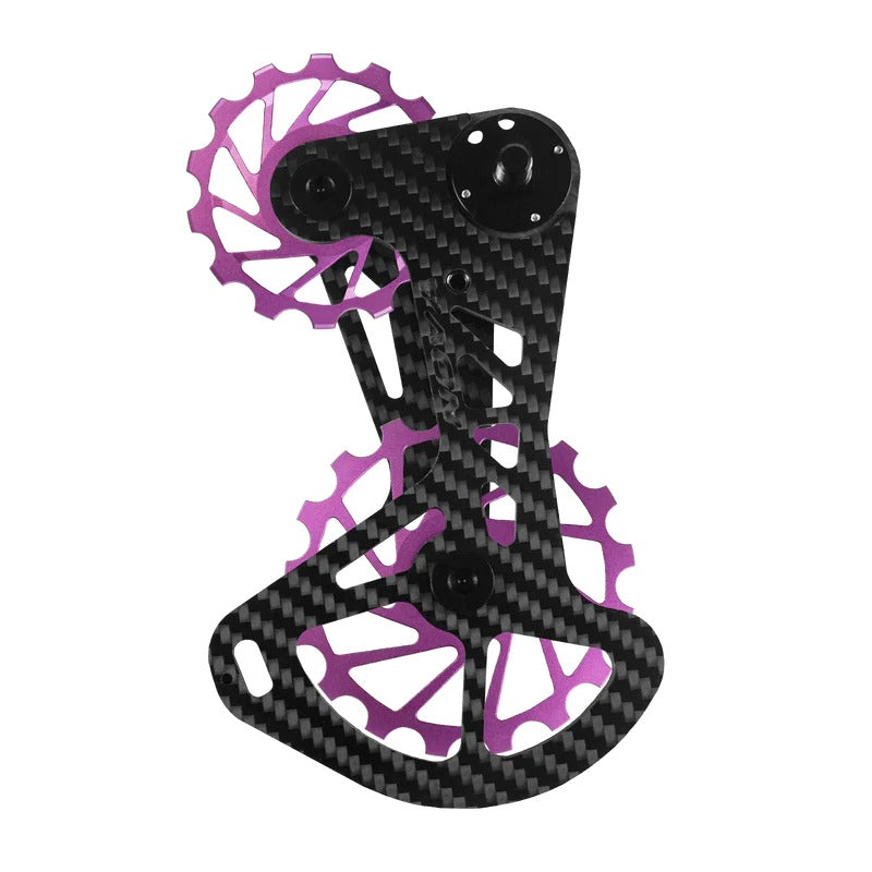 Portapoleas CCD Nova Ride Purple, three-quarter view