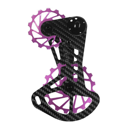 Portapoleas CCD Nova Ride Purple, vista tres cuartos