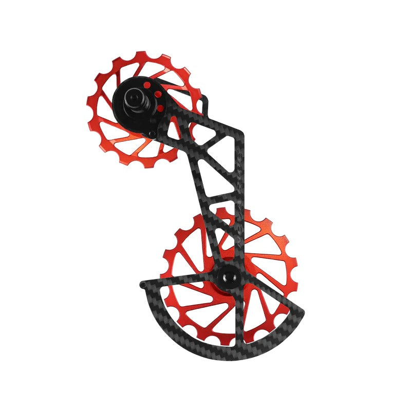 Portapoleas CCD Nova Ride Red, three-quarter view