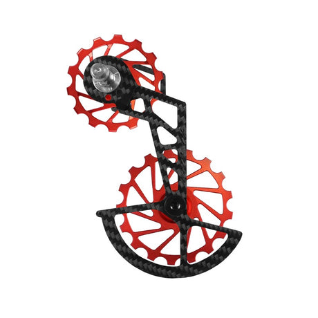 Portapoleas CCD Nova Ride Red, vista tres cuartos