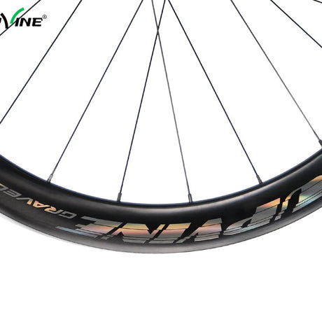 Ruedas Upvine Gravel Disc, detalle de la pintura