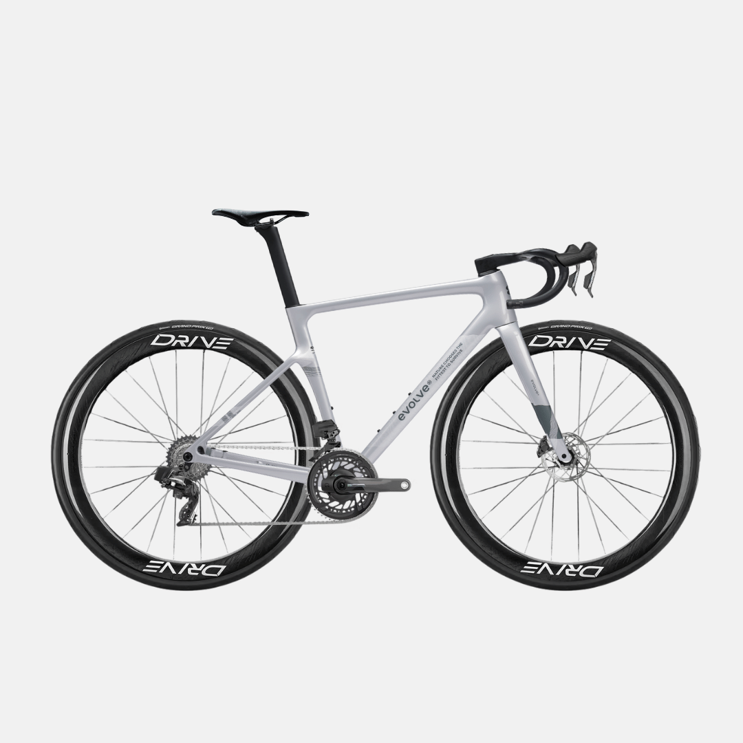Bicicleta completa carbono evolve sram force blanca