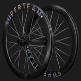 Ruote Superteam All Carbon Ultra D28-50, vista di tre quarti