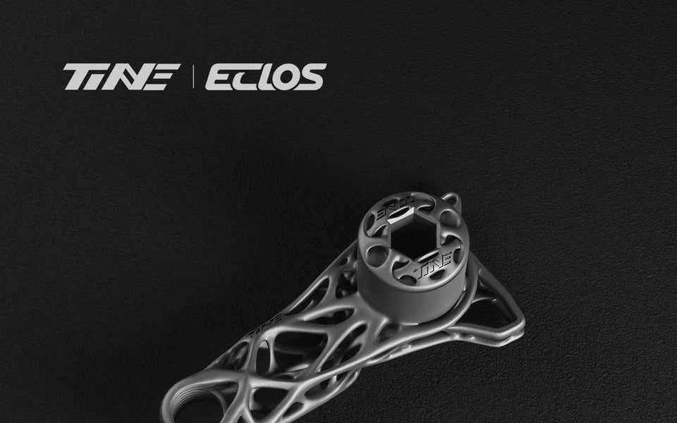 Forcellino del cambio TiNE Eclos in titanio stampato in 3D
