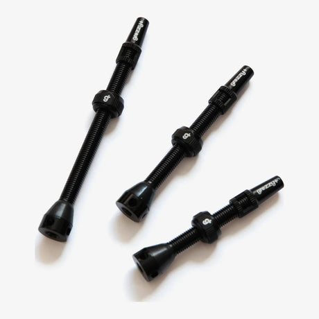 Cuidado de la Bicicleta Válvula Presta Mousse Black, detalle