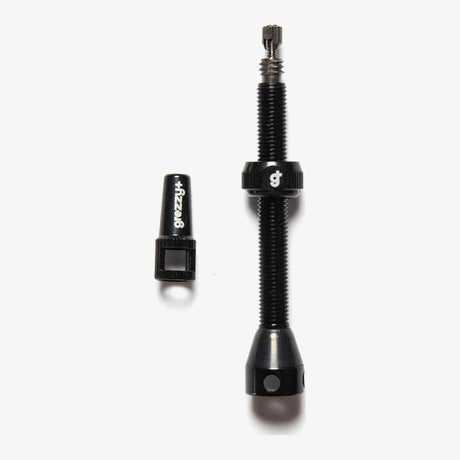 Cuidado de la Bicicleta Válvula Presta Mousse Black, vista frontal