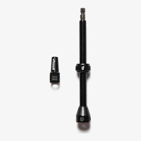 Cuidado de la Bicicleta Válvula Presta Mousse Black, vista frontal