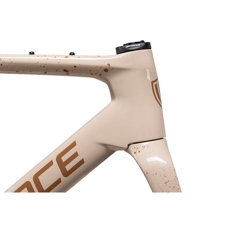 Telaio Winspace G3 Gravel Cafe Macchiato, dettaglio del tubo sterzo