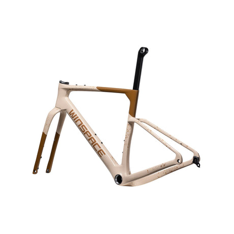 Telaio Winspace G3 Gravel Cafe Macchiato, vista di tre quarti