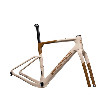 Telaio Winspace G3 Gravel Cafe Macchiato, vista di tre quarti