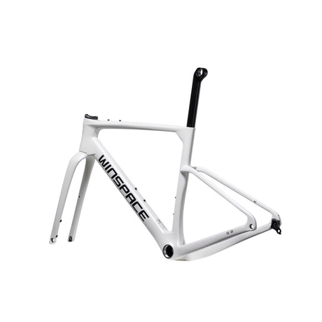 Telaio Winspace G3 Gravel Pearl White, vista di tre quarti