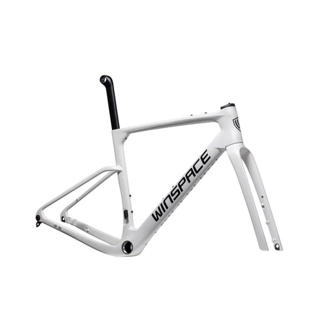 Telaio Winspace G3 Gravel Pearl White, vista di tre quarti