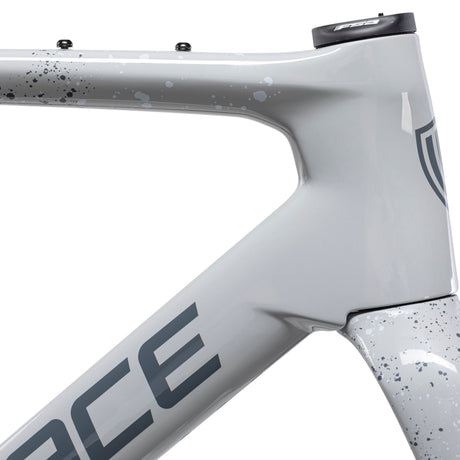 Vélo Winspace G3 GRX 717 Lunar Grey, détail du tube de direction