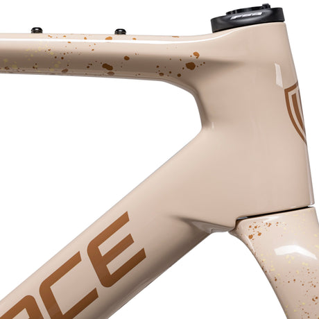 Vélo Winspace G3 GRX 825 Di2 Caffe Machiato, détail du tube de direction
