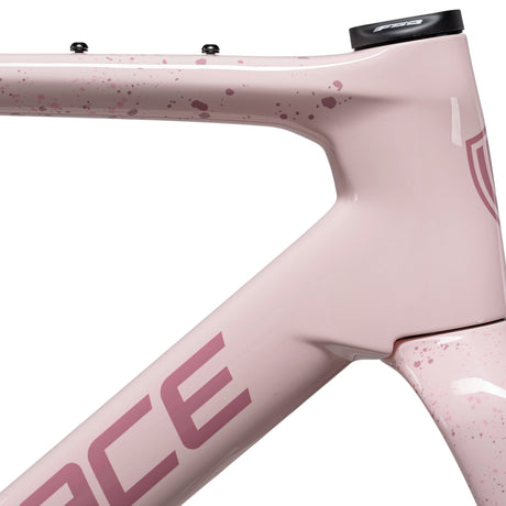 Vélo Winspace G3 GRX 825 Di2 Pink Clay, détail du tube de direction