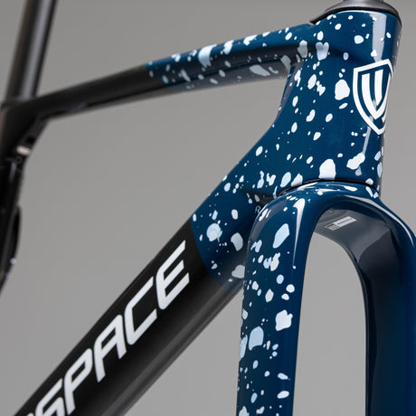 Bici Winspace G5 GRX 825 Di2 Nautical Blue, dettaglio della forcella