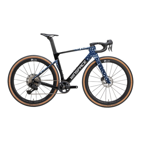 Bici Winspace G5 GRX 825 Di2 Nautical Blue, vista laterale