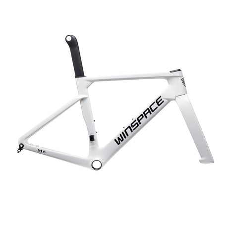 Bicicleta Winspace M6 105 Di2 Chameleon White, vista lateral