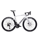 Bicicleta Winspace M6 105 Di2 Chameleon White, vista lateral