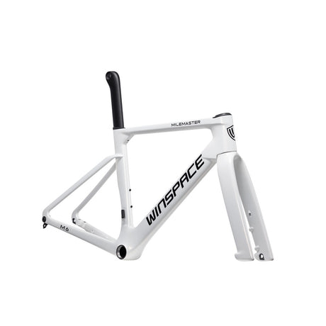 Bicicleta Winspace M6 105 Di2 Chameleon White, vista tres cuartos