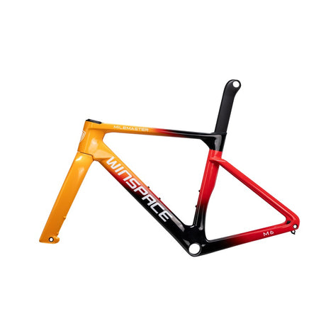 Bicicleta Winspace M6 105 Di2 Crimson Flame, vista lateral derecha