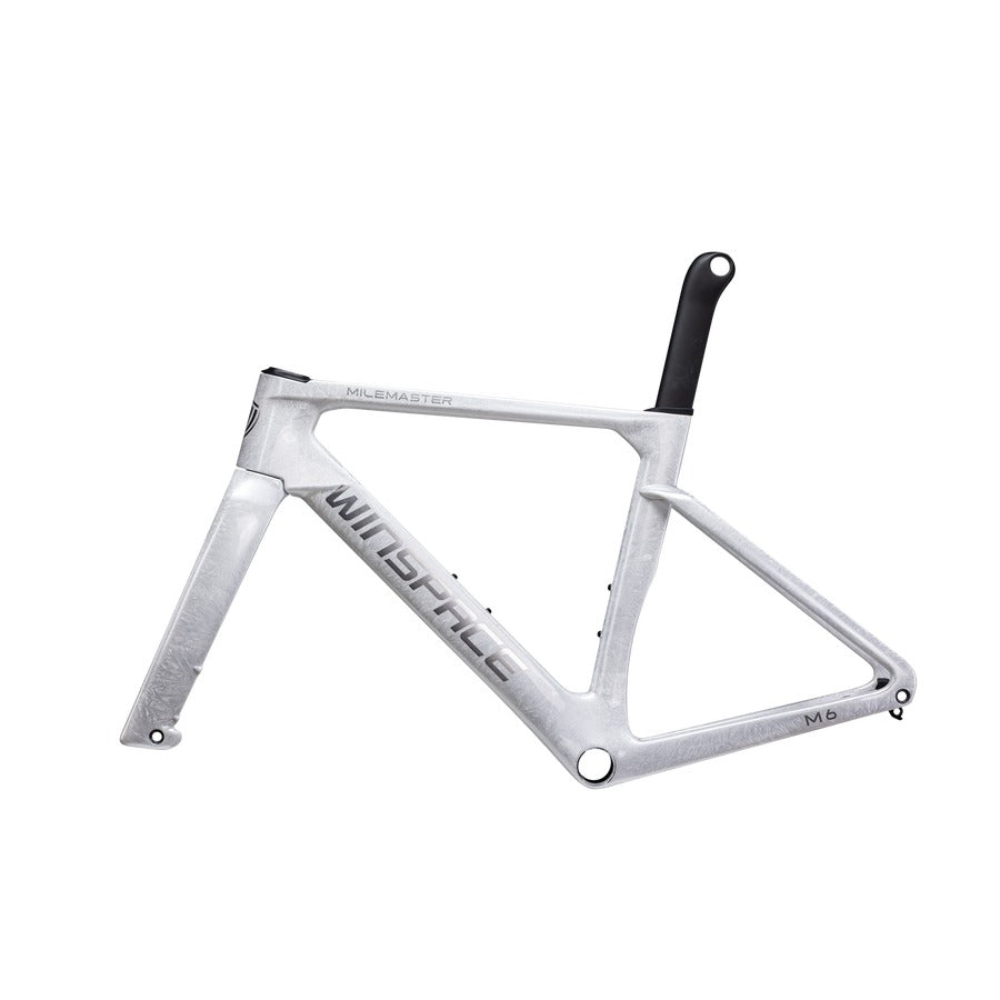 Bicicleta Winspace M6 105 Di2 Frost White, vista lateral derecha
