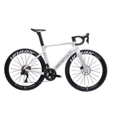 Bicicleta Winspace M6 105 Di2 Frost White, vista lateral
