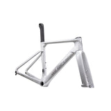 Bicicleta Winspace M6 105 Di2 Frost White, vista tres cuartos